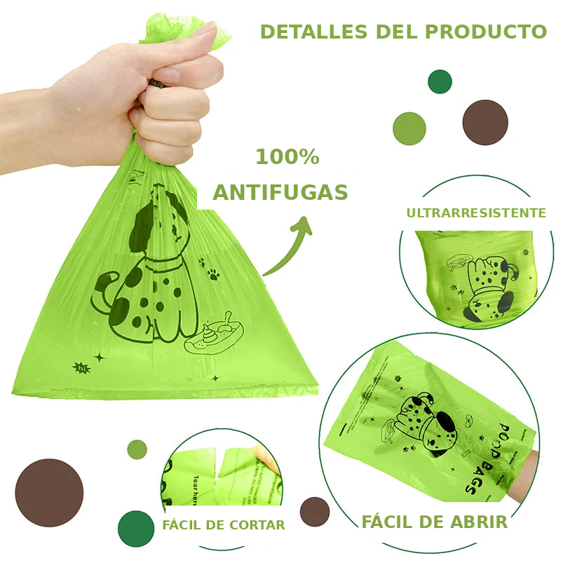 Bolsas biodegradables para perro, aroma lavanda