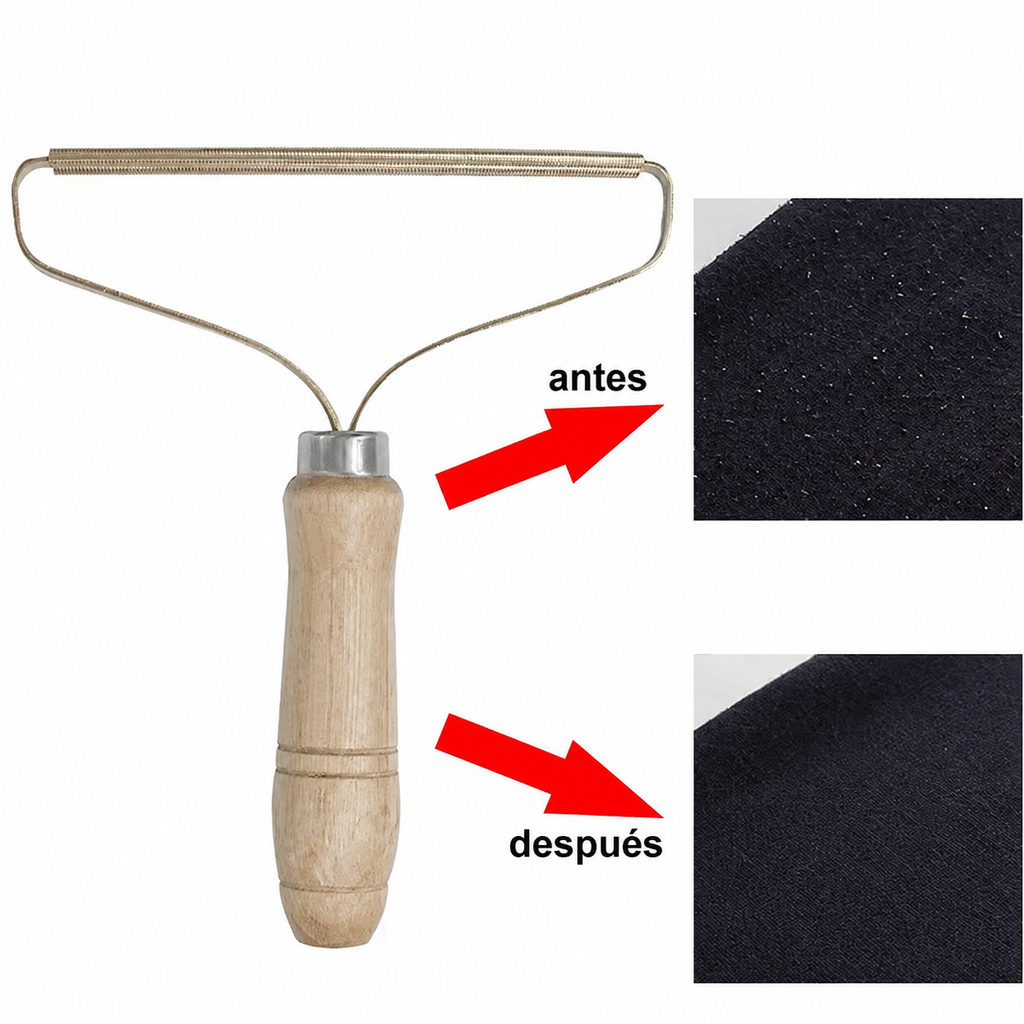 Cepillo Quitapelos Manual para la Ropa y el Sofá - Sin Pilas