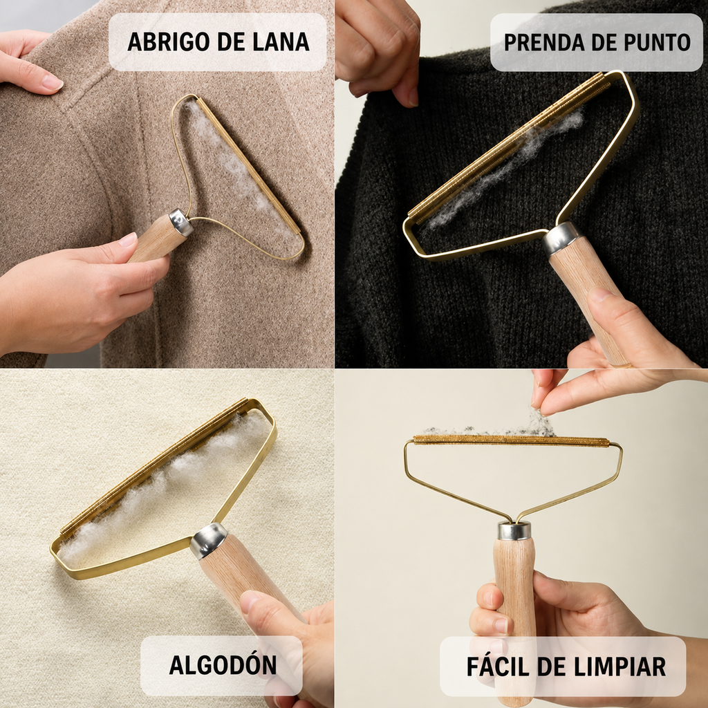 Cepillo Quitapelos Manual para la Ropa y el Sofá - Sin Pilas