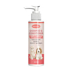 Champú y Acondicionador 2 en 1 para Cachorros con Aloe Vera y Vitaminas - Fórmula Hipoalergénica
